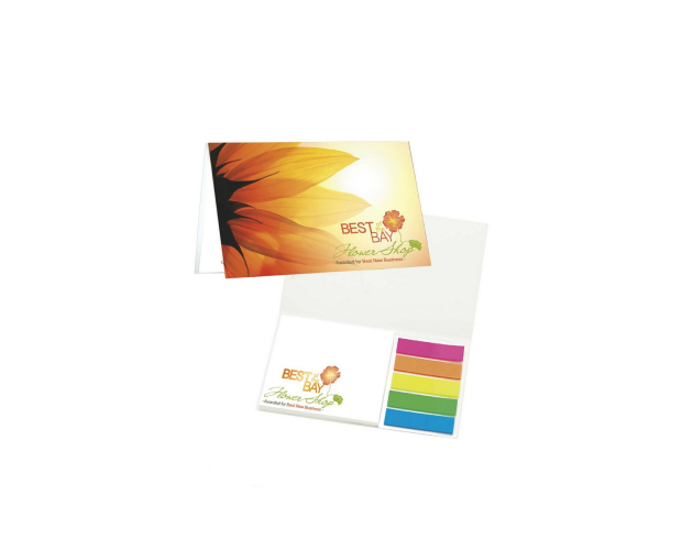 BIC Mylar Flag and Notepad Booklet