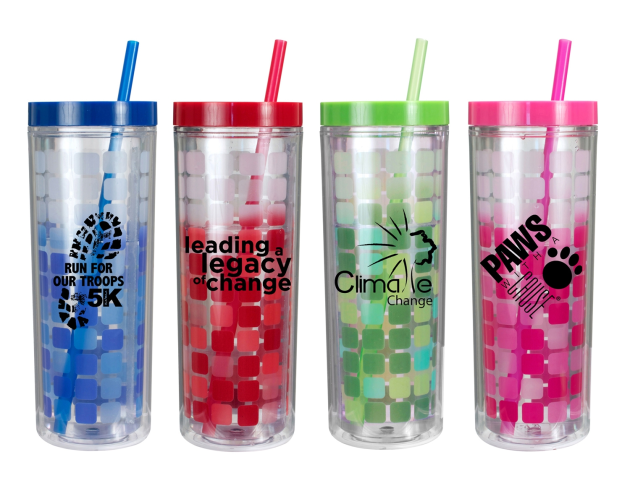 16 Oz. Mood Cube Tumbler (Spot Color)