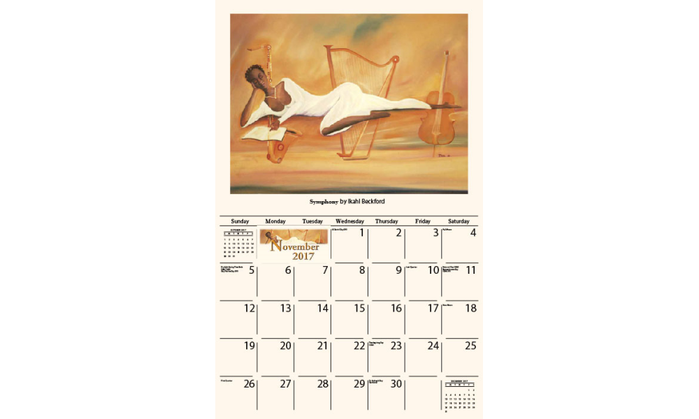 Celebrate Of African American Art 2017 Wall Calendar - 