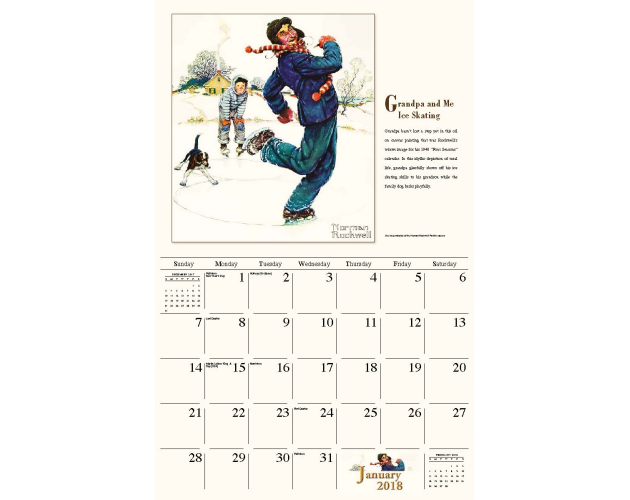 Norman Rockwell Wall Calendar Freedom Branding