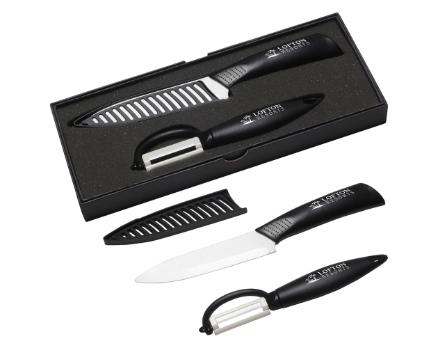 Quick Cut Ceramic Knife & Peeler Set