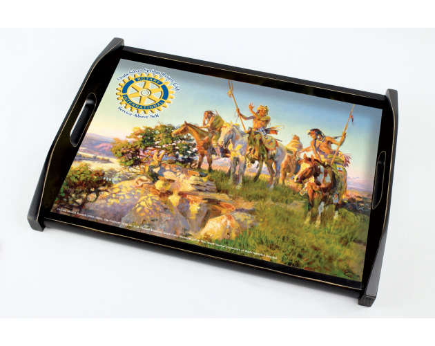 Wooden Tray with Full Color Hardboard Insert