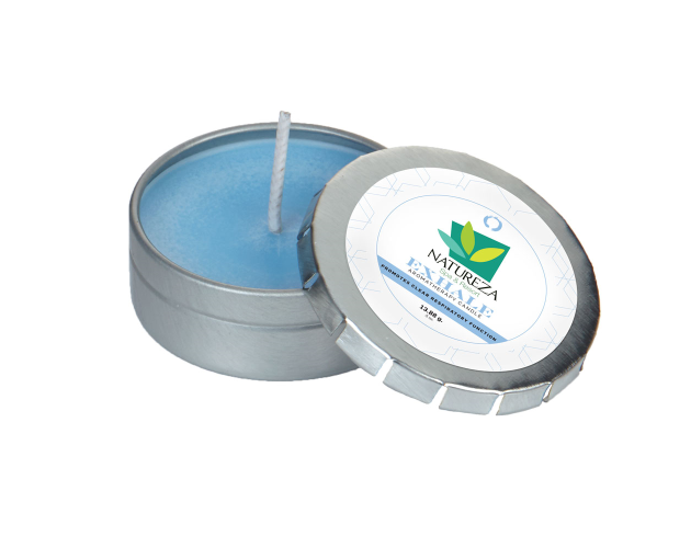Candle in Small Push Tin