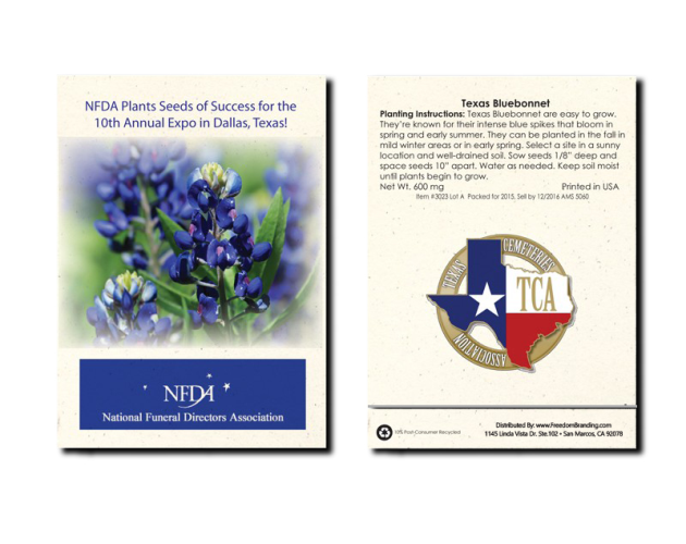 Texas Bluebonnet Seed Packet
