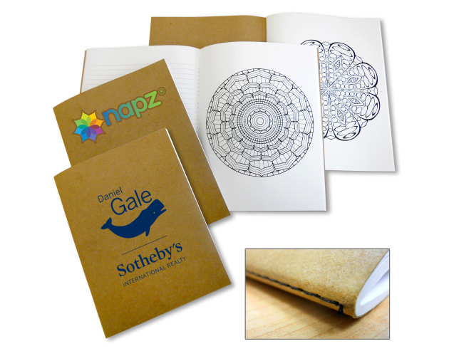 Made In USA Coloring Book with Mandalas and Notebook Paper