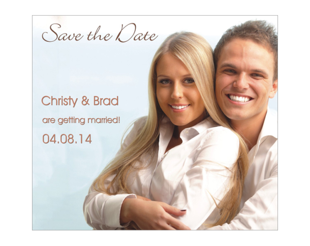 Full Color Save the Date Magnet (4"x 3 1/2") with Envelopes - 48 Hour Turnaround