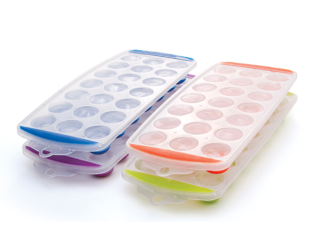 Pop Out Silicone Bottom Ice Cube Tray