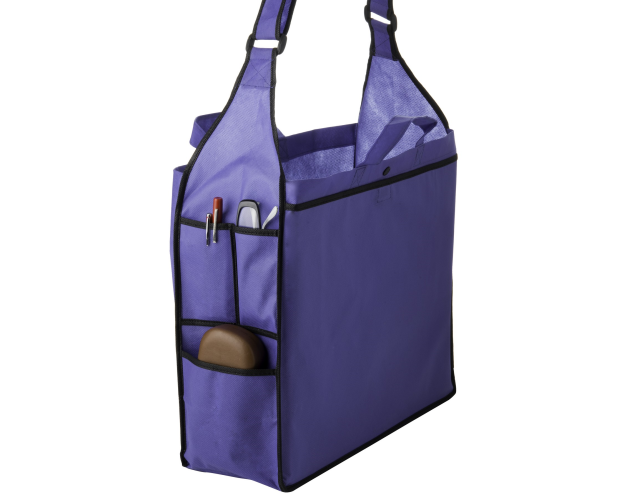 Essential Side Pocket Non-Woven Tote Bag with Insert (16"X6"X14") - Screen Print