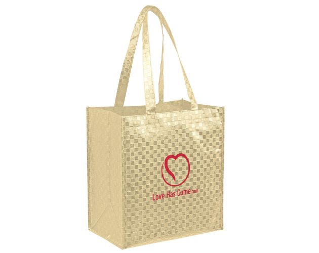 Metallic Grocery Bag with Insert