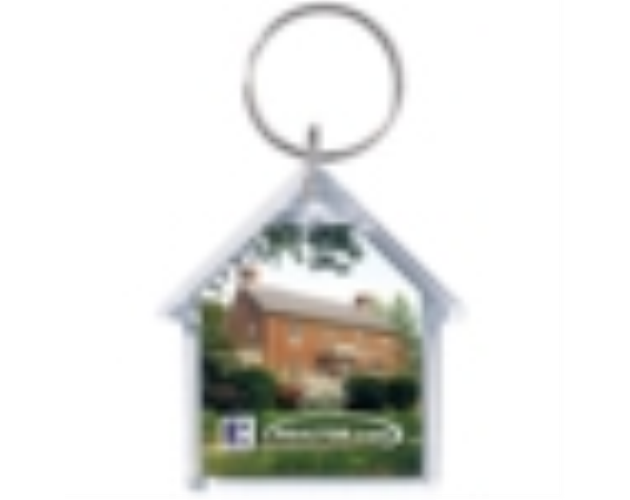 House Shaped Acrylic Key Tag (2.14"x2.18")