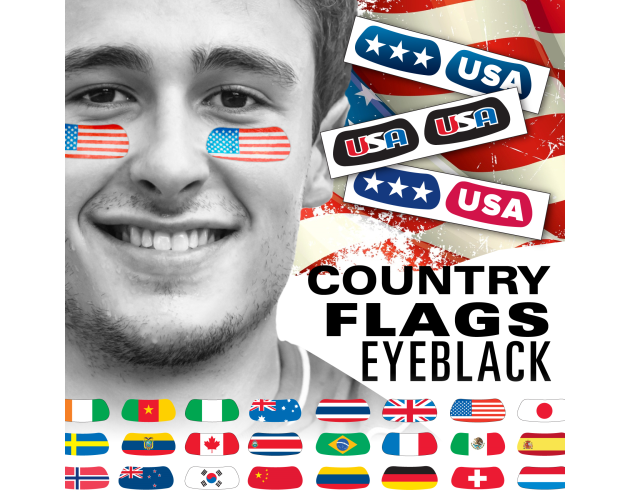 International Country Flags Eyeblack Eye Decoration - United States