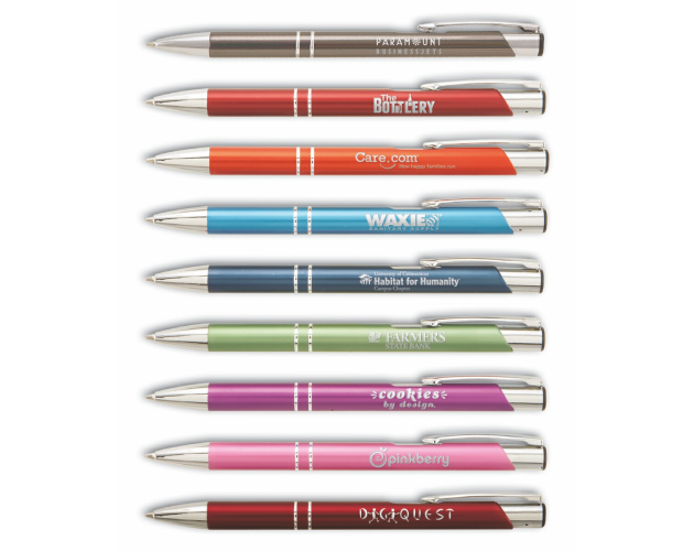Matte Tres-Chic Ballpoint Pen w/ Polished Chrome Accents