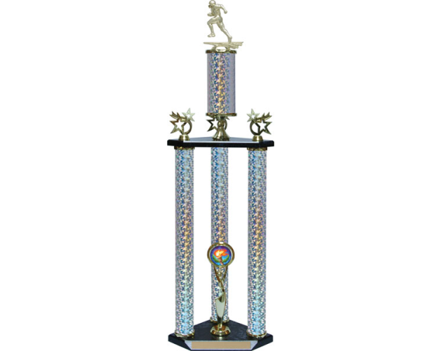 32.5" Football 3 Post Set Trophy