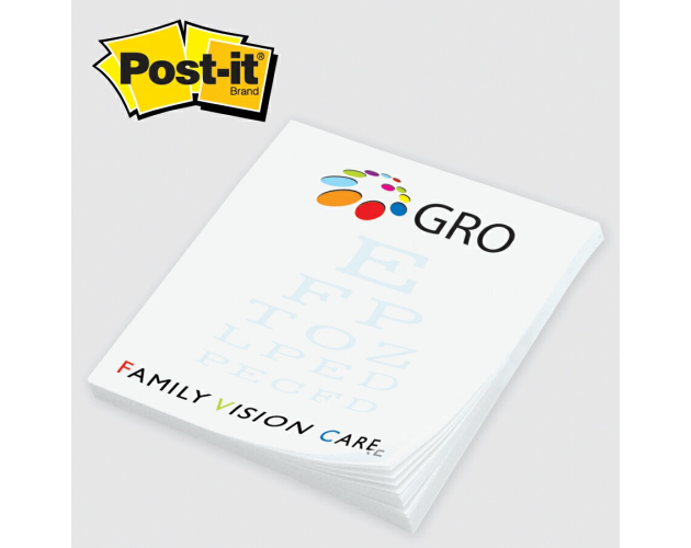 Custom Printed Post-it® Notes (2 3/4"x3") 50 Sheets/ 4 Color