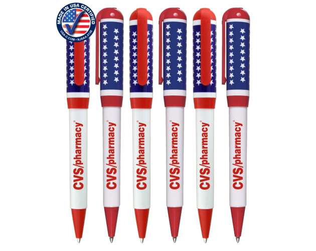 USA Made, Patriotic Twister Pen