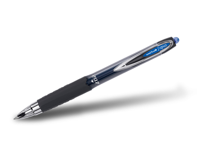 Uni-Ball 207 Retractable Signo Gel Pen w/ Black Grip & Colored Ink