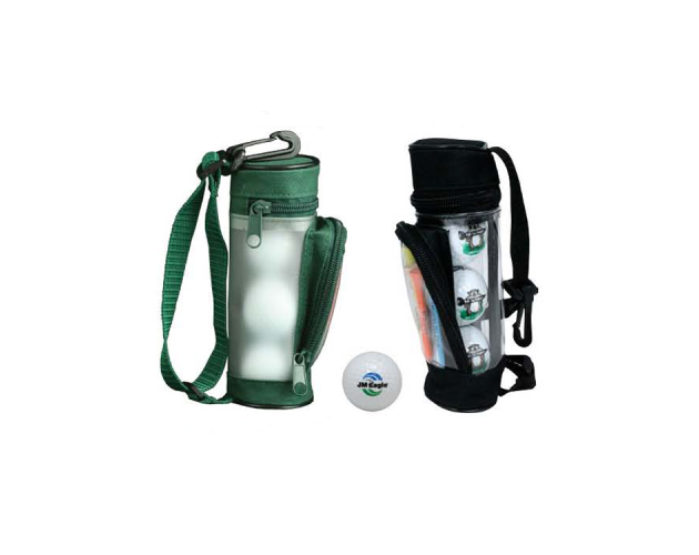 Mini Golf Bag Tournament Gift Pack w/3 Golf Balls & 2 3/4" Golf Tees