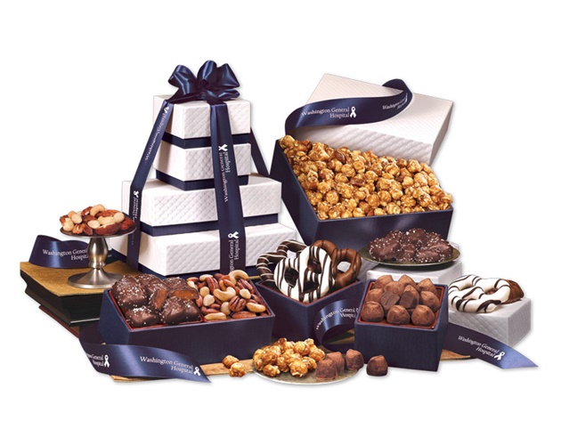 "Park Avenue" Tower of Chocolate in Navy