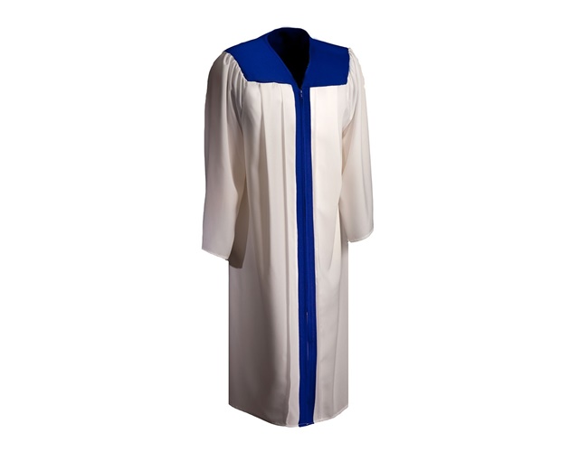 Shiny Fabric - 2-Color Custom Graduation Gown - Adult/Teen Sizes