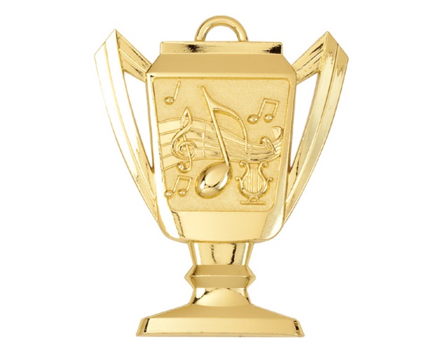 Music Cup Medal - Antique Bronze Awards