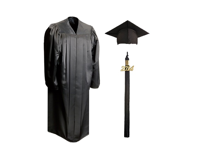 Full fit -Bachelors Graduation Cap & Gown - Economy - Dull Shine Fabric