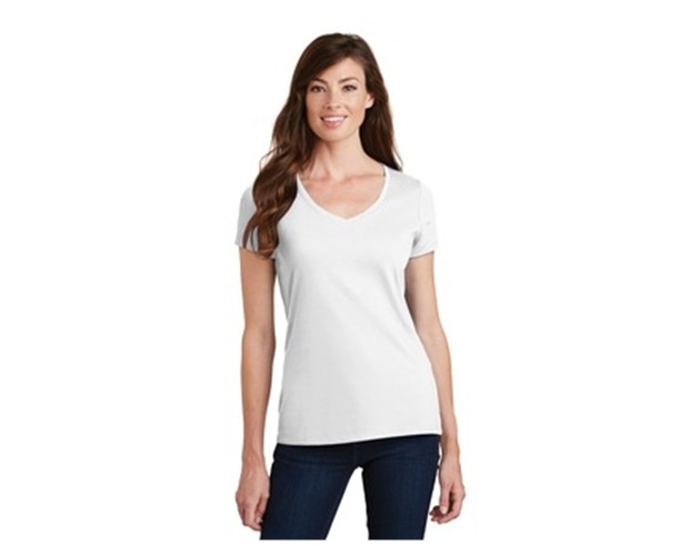 Port & Company® Ladies' Fan Favorite™ V Neck Tee Shirt