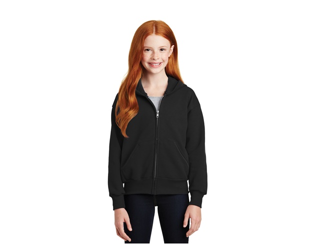 Hanes® Youth EcoSmart® Full Zip Hooded Sweatshirt