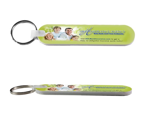 "Mani-on-the-Go" Multi-Color Thick Foam Nail File Keychain (Overseas)