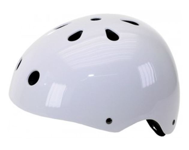 BMX Helmet Gloss White S/M