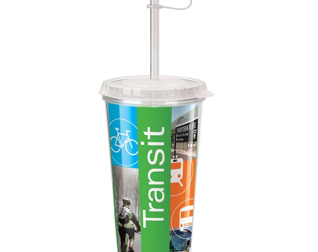 16 Oz. Full-Color Take-Out Tumbler - Made in the USA