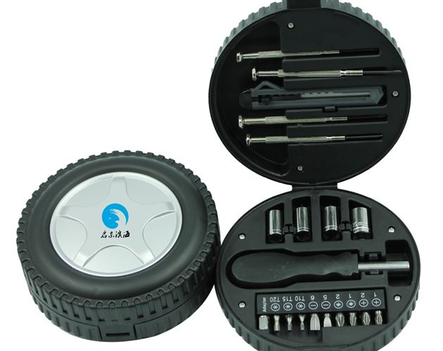 Portable box packed Tire design 20pcs combined tools set