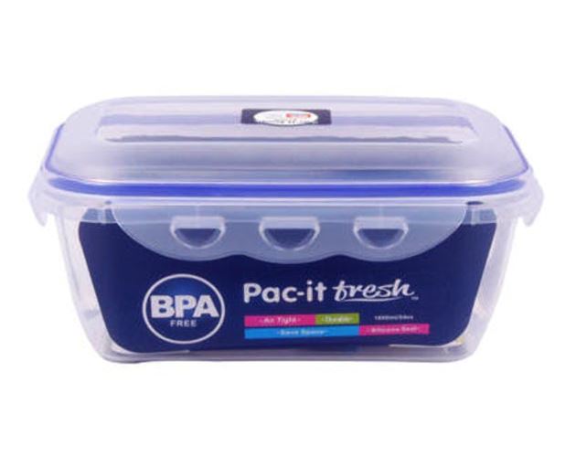 Pac-It Fresh 54oz Rectangular Food Storage Box