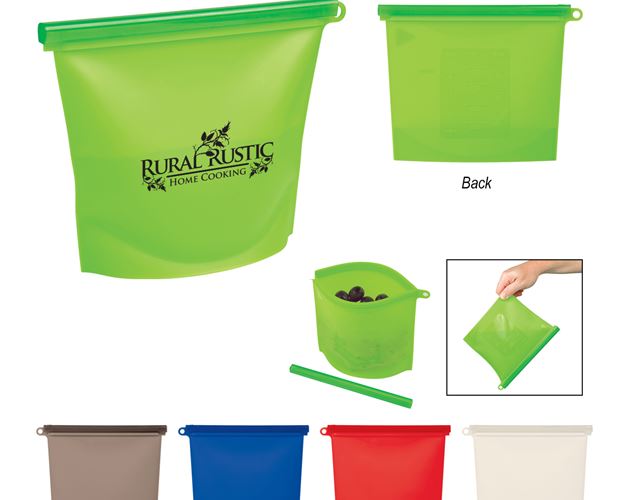 Reusable Food Bag With Plastic Slider