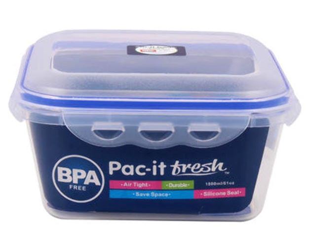 Pac-it Fresh 61oz Square Food Container