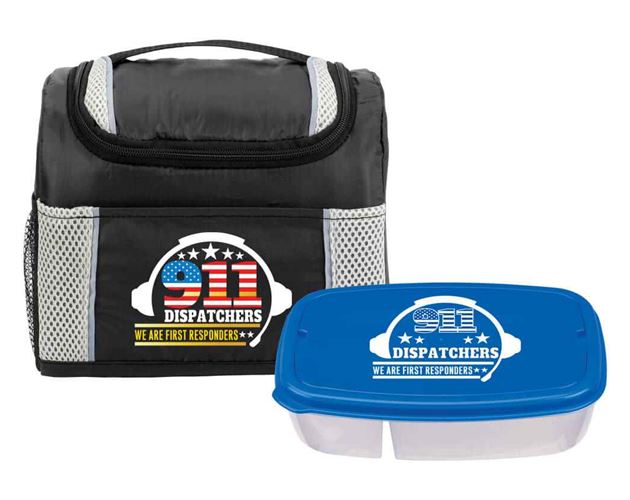 911 Dispatchers: We Are First Responders Bayville Lunch Bag & Food Container Gift Set
