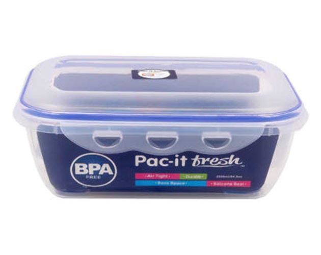 Pac-It Fresh 84.5oz Large Rectangular Food Storage Box - 84.5oz