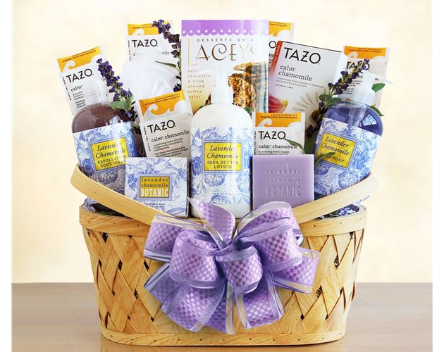 Luxurious Lavender Retreat Spa Gift Basket