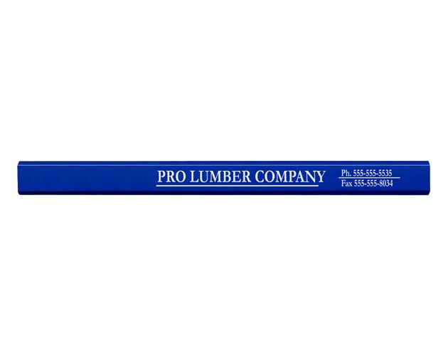 Made In The USA Carpenter 700™ Flat Medium Lead Solid Pencil (Royal Blue)