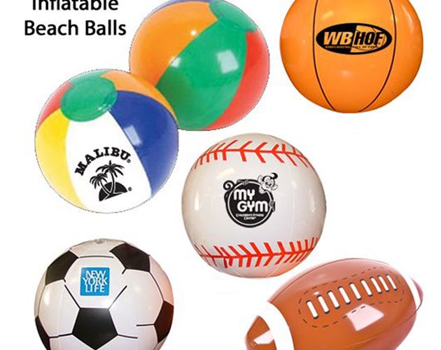 Inflatable Ball Group-Beach Ball, Football, Baseball, Basketball, Soccer