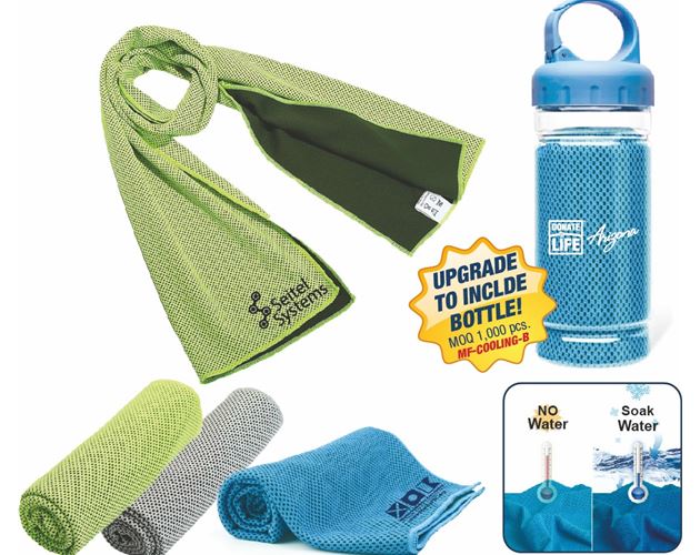 Microfiber Cooling Towel with Bottle