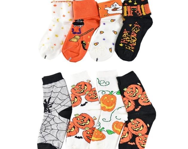 Kid's Wholesale Halloween Computer Socks (L/6-8)