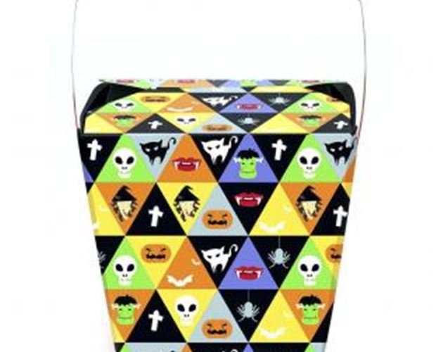 Halloween Triangle Themed Pint Sized Chinese Box