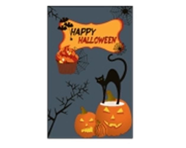 Happy Halloween Pumpkins Speciality Garden Flag (12"x18")