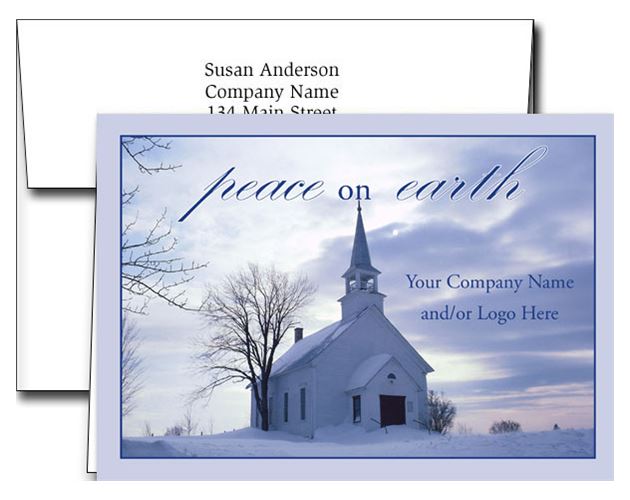 Logo Holiday Greeting Cards w/Imprinted Envelopes (5"x7")