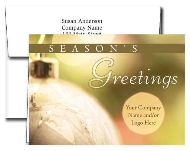 Logo Holiday Greeting Cards w/Imprinted Envelopes (5"x7")