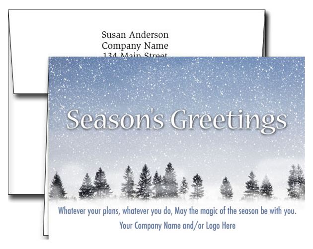 Logo Holiday Greeting Cards w/Imprinted Envelopes (5"x7")