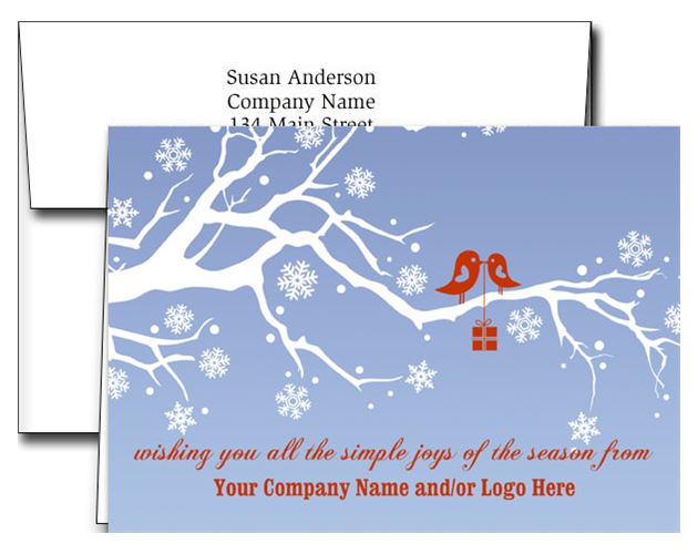 Logo Holiday Greeting Cards w/Imprinted Envelopes (5"x7")