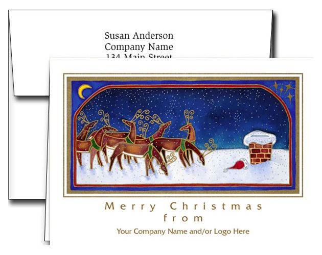 Logo Holiday Greeting Cards w/Imprinted Envelopes (5"x7")