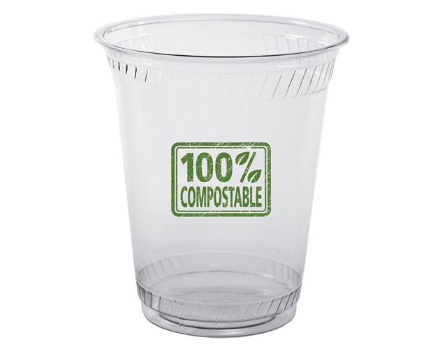12/14 Oz. Soft-Sided Greenware Plastic Cup (Grande Line)