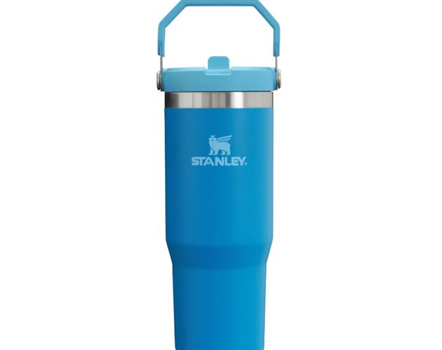 Stanley Drinkware IceFlow Flip Straw Tumbler, 30 Oz., Azure